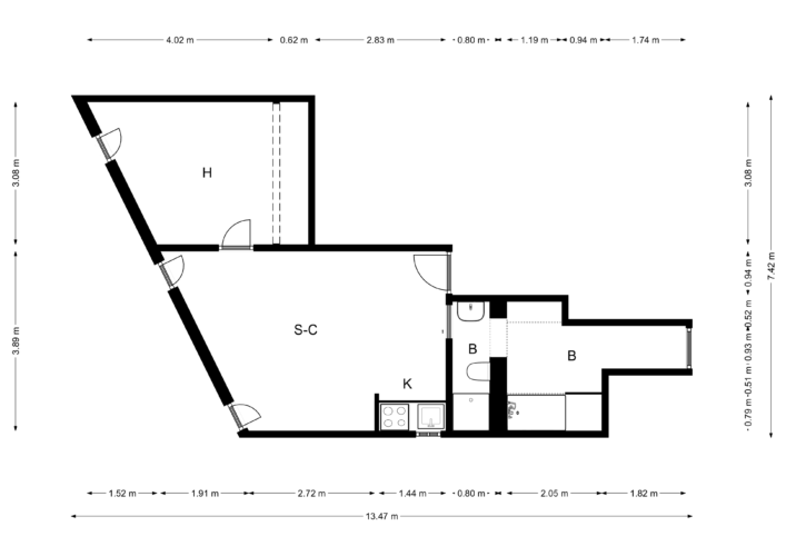 110 - Alquiler de Piso en calle Lavapiés, 41