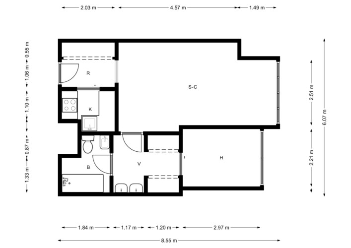 020 – Alquiler de Estudio en Calle Orense, 69